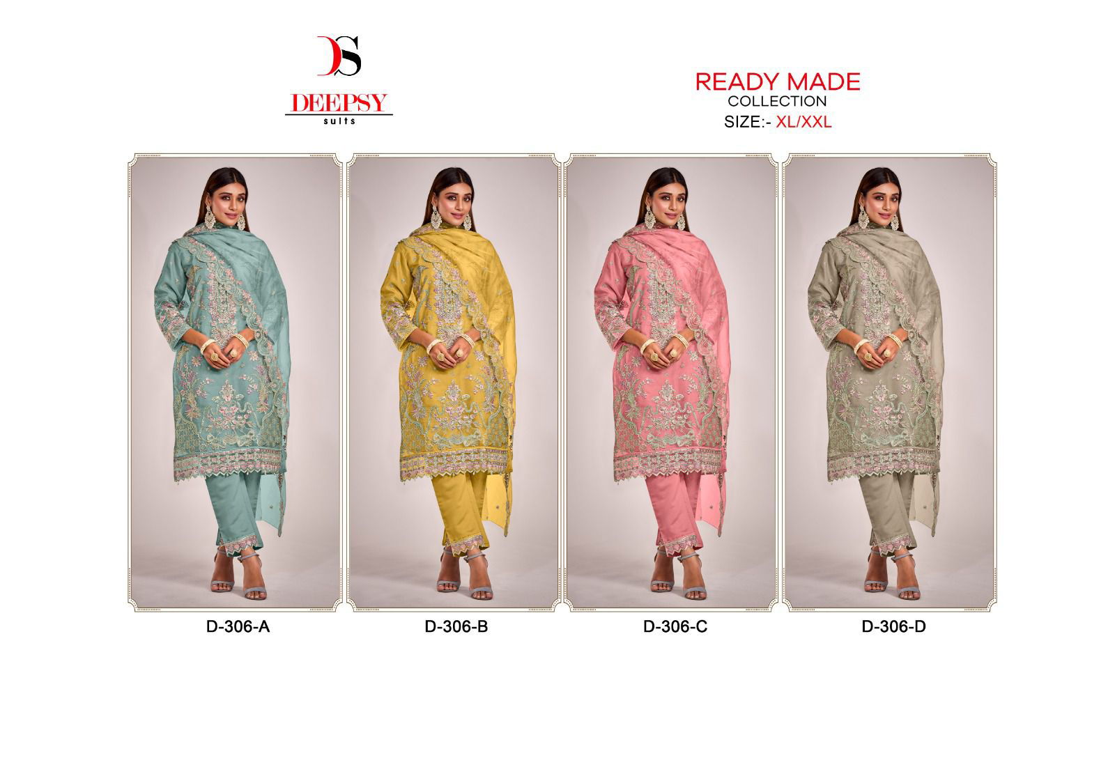 D 306 By Deepsy Readymade Pakistani Suits Catalog